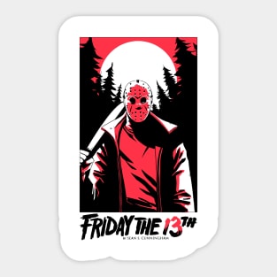 friday the 13th Sticker